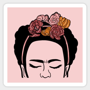 Frida Kahlo, Mexican Artist, Feminist Sticker